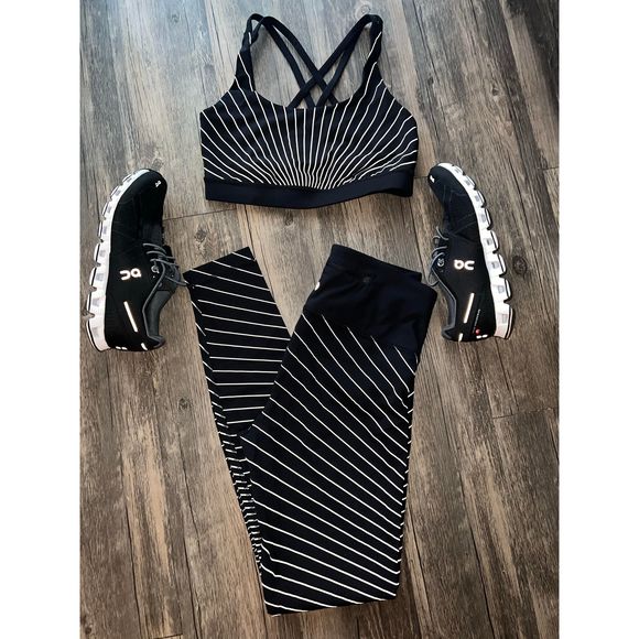 Lululemon Reflective tight and sports bra Set - Picture 1 of 6